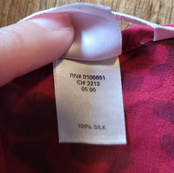 Y2K Victoria's Secret Red Leopard Print Sheer Silk Slip Dress - Picture 7 of 7